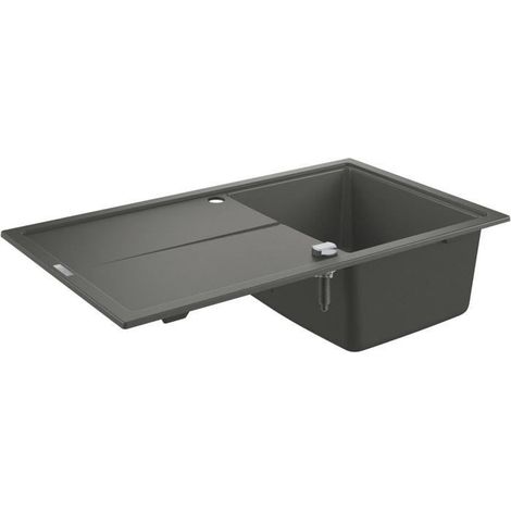 Grohe Éviers - Évier composite K400 avec garniture de vidage automatique, 860x500 mm, noir granite 31640AT0 (1/5)