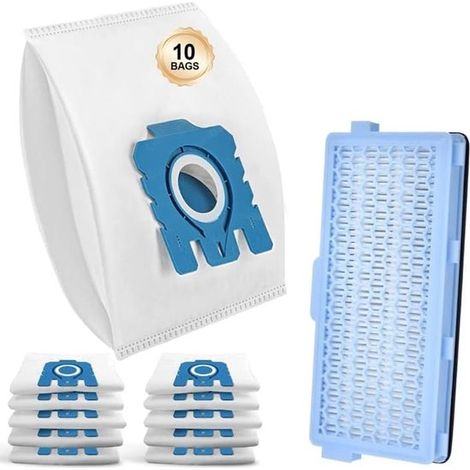10 pièces - convient aux sacs d'aspirateur Miele avec aspirateur Miele Complete C3/Complete C2/Classic C1/S5/S8 - S5000 - S6000 (1/5)