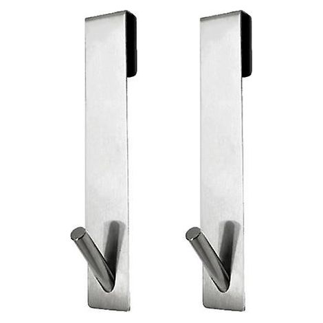 lot De 2 Crochets De Porte De Douche Allongs- Crochets Pour Portes De Douche En Verre Sans Cadre Crochets Pour Serviettes En Acier Inoxydable (1/5)