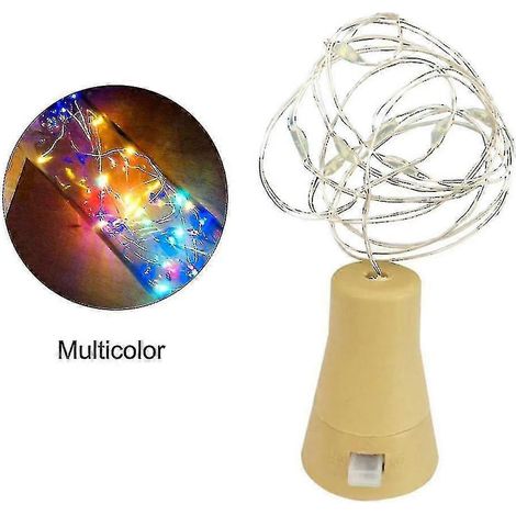 Lampe solaire paysagère, guirlande lumineuse solaire en liège, lampe féérique pour jardin ou rue (transparente) (1/3)