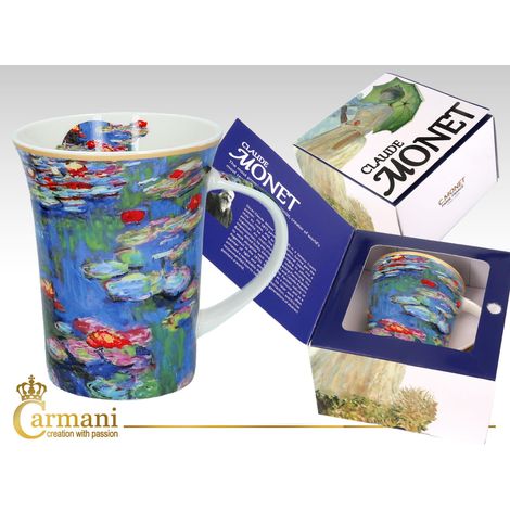 Carmani-Becher mit Claude-Monet-Motiv, Seerosen