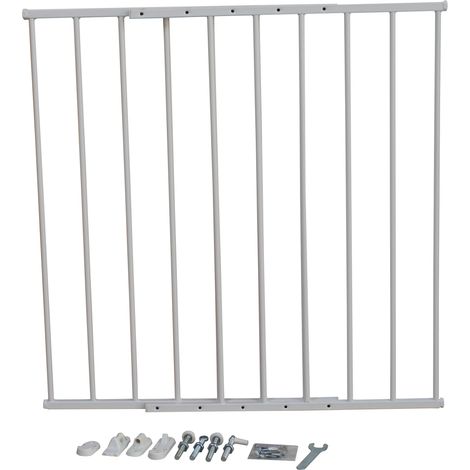 Cancelletto Bambini Barriera di Protezione in Metallo 78x3x80 cm Fadi Smart Bianco (1/2)