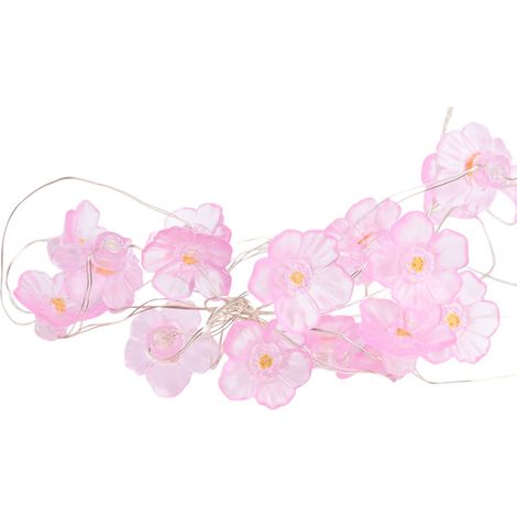 Guirlande Lumineuse Fleur De Pêcher - 200 cm - Fonctionne Sur Piles AA - Pour Décoration Intérieure Extérieure Jardin Fête Mariage Noël (1/5)