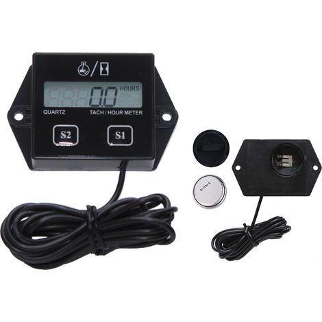 Tachymètre Compteur d'Heures Inductif pour Petit Moteur 2 et 4 Temps (1/5)