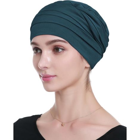 Chemotherapie-Haube für Frauen – 1 Stück – Bambusviskose – weich und atmungsaktiv – bei Haarausfall – Einheitsgröße (1/5)