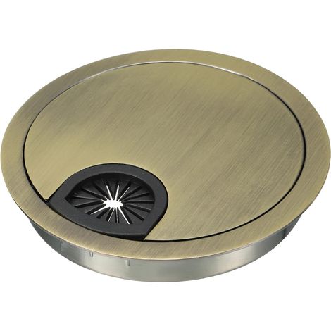 Schreibtisch Kabelloch Abdeckung für Büro Haus Tagesablauf 80mm Bronze (1/5)