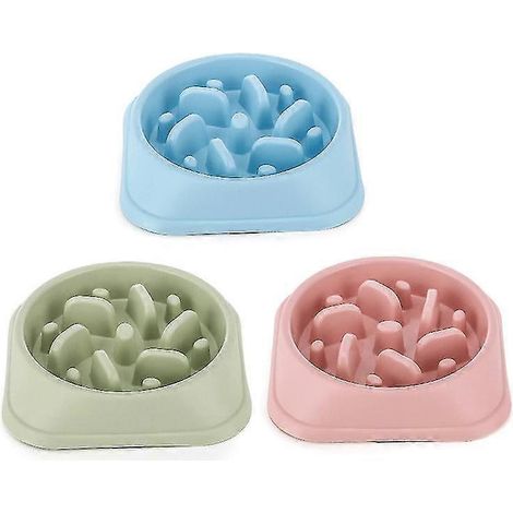 Gamelle pour chien, 2 en 1 : gamelle en plastique et en acier inoxydable, gamelle suspendue amovible pour chat et chiot (bleu ciel)