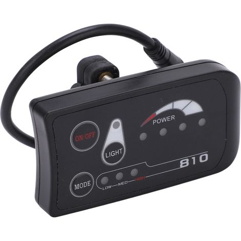 LED-Bedienfeld für 36V/48V-Elektrofahrräder S810, LED-Tachometer für Elektrofahrrad-Modifikationen, wasserdichte Schnittstelle (1/5)