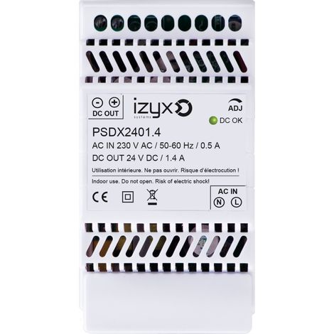 alimentation - modulaire - 3 modules - 230v ac vers 27.6v dc - 1.4a - izyx psdx2401.4