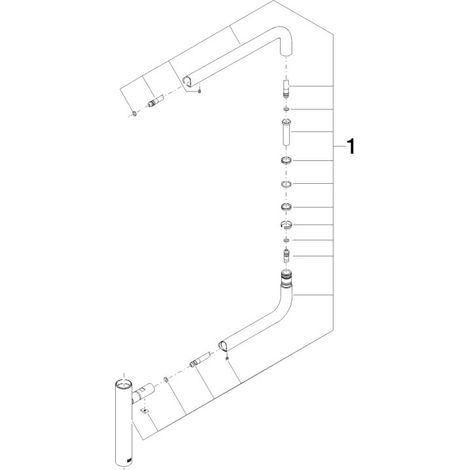 Dornbracht 90282225700-00 Articulation pour robinet de remplissage (pièces détachées)