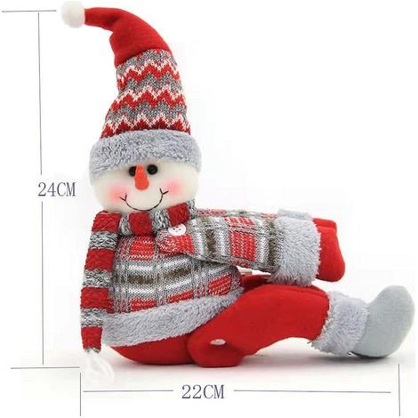 Attaches de rideau de Noël en forme de bonhomme de neige, décoration de fenêtre intérieure (1/5)