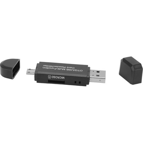 Soluzione per il trasferimento dati ad alta velocità, lettore di schede di memoria portatile Rocket Speed USB 3.0 per schede di memoria SD XC, SDHC, SD MMC, RS MMC e micro SD UHS-I. (1/2)