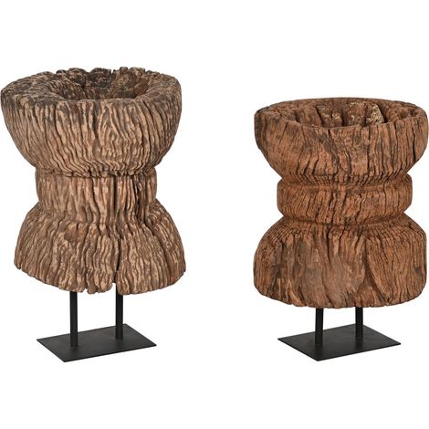 Escultura Madera Hierro 41X41X51 Pieza Unica (1/5)