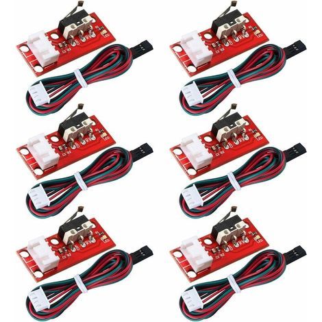 6 Pièces Interrupteur de Fin de Course Mécanique End Stop pour l'imprimante 3D RepRap Prusa Mendel CNC Arduino Mega 2560 RAMPS 1.4 (1/5)