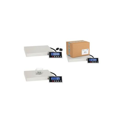 WEDO Elektronische Paketwaage Paket 100 Plus, 100 kg aus Aluguss, pulverbeschichtete Oberfläche, Tara-, Justier - 1 Stück (50 7610010)