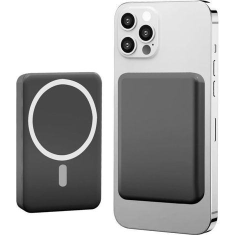 Batterie externe magnétique - - 10000mAh - Charge sans fil 15W - USB‑C PD 20W - Compatible MagSafe