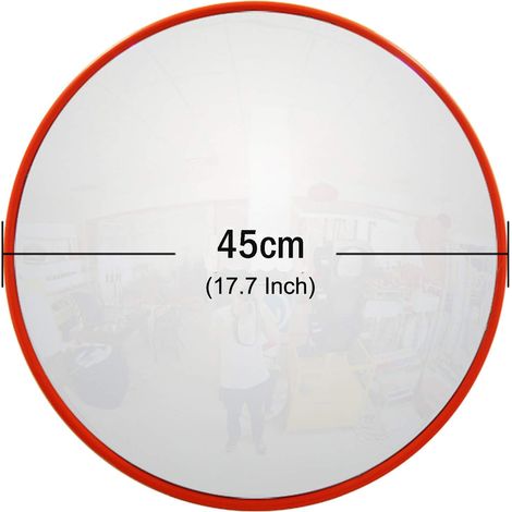 Miroir routier convexe courbe grand angle Miroir convexe de sécurité 45 CM