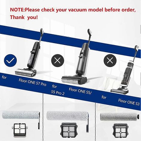 5er-Pack Ersatzbürsten und HEPA-Filter für Tineco Floor ONE S7 PRO Akku-Nass- und Trockensauger (1/4)