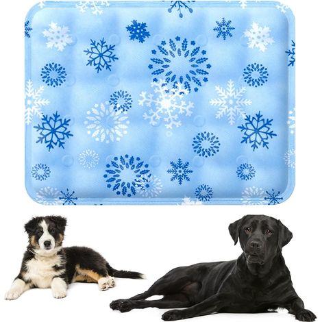Tapis rafraîchissants pour chiens et chats, coussin en gel auto-rafraîchissant pour animaux de compagnie, tapis rafraîchissant imperméable non toxique 50 cm x 40 cm, gardez vos animaux au frais pendan (1/3)
