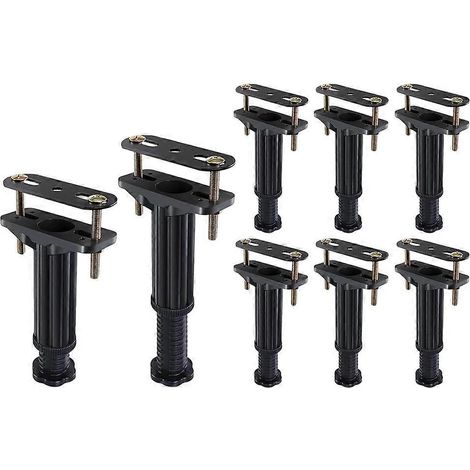 8 pièces réglable Height lit support Legs 5.0-7.8 pouces renforcé lit Frame support Legs pour lit Slat et Frame support (1/5)