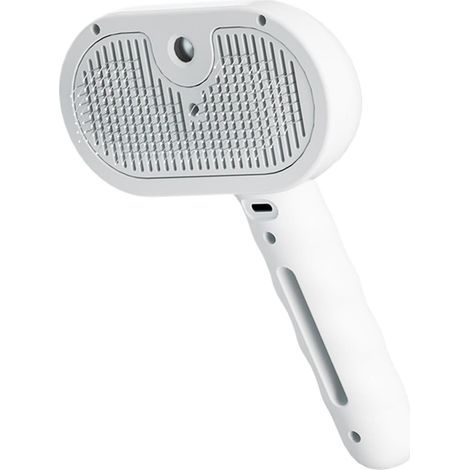 Brosse démêlante rechargeable pour chat avec réservoir d'eau, 11,5 x 7 x 20 cm, spray démêlant et brosse anti-poils pour chat d'intérieur. (1/5)