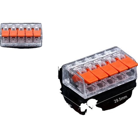 Connettore elettrico a leva per cavi, design compatto, alte prestazioni, KV415-Bag-10PCS (1/2)