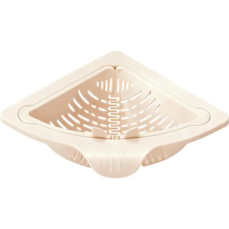 Support d'évier magnétique – Panier d'angle pour déchets alimentaires Passoire avec porte-poubelle, organisateur de cuisine avec récupérateur, récipient de légumes et fruits (1/5)