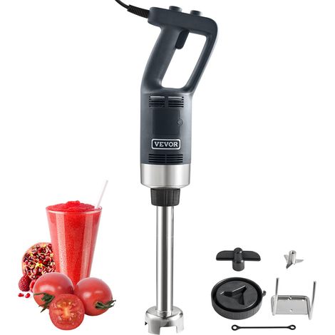 Mixeur Plongeant 750 W Mélangeur à Main Immersion Commercial Robuste 660 mm Vitesse Variable Lame en Acier Inoxydable 304 Mixeur Portable Polyvalent pour Soupe Smoothie Purée Aliments pour Bébés (1/5)