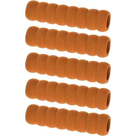 Set di 5 coperture protettive in morbida schiuma per maniglie delle porte, antistatiche e antiurto, marroni. (1/5)