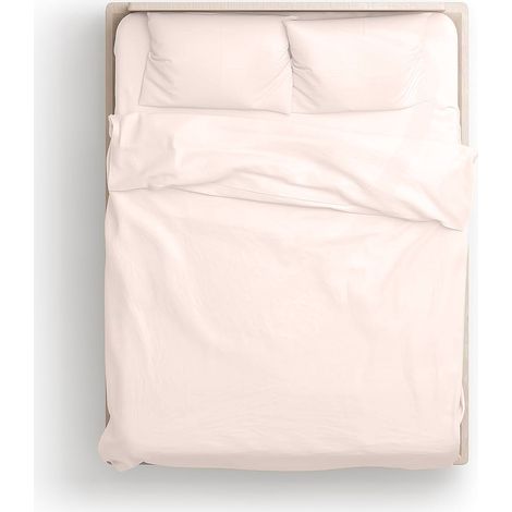 KLULK Parure Copripiumino Percalle Matrimoniale Rosa Cipra, Sacco 255 X 205 + 80 Cm, 2 Federe 52 X 82 cm, Made In Italy (1/5)