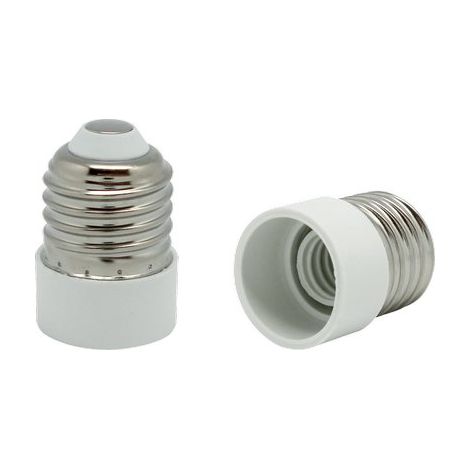 ADATTATORE LAMPADA E27-E14 ELECTARLINE - TERMOPLASTICO BIANCO- 4 pezzi