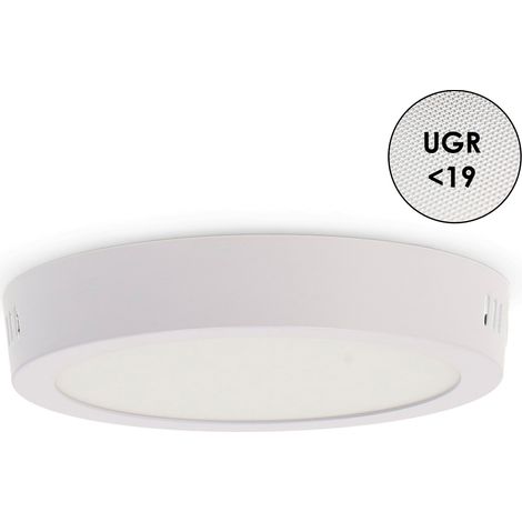 IluminaShop - Panel de Superficie Serie Pro Circular 12W CCT IP20 (1/2)