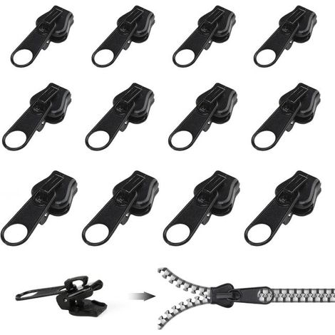 12-pack snap zipper pulls, zipper tabs, quick replacement pack (black),It is the ideal choice for you.