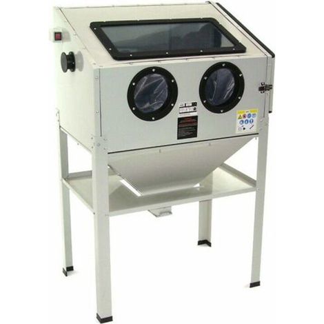 Sandstrahlkabine SBC 220 mit Pistole Sandstrahlgerät Sandstrahlpisole 4 Düsen (1/5)