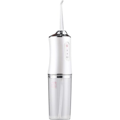 Portable electric water flosser, smart chip for precise pressure control, 360° rotating nozzle, water flosser – white (1/5)