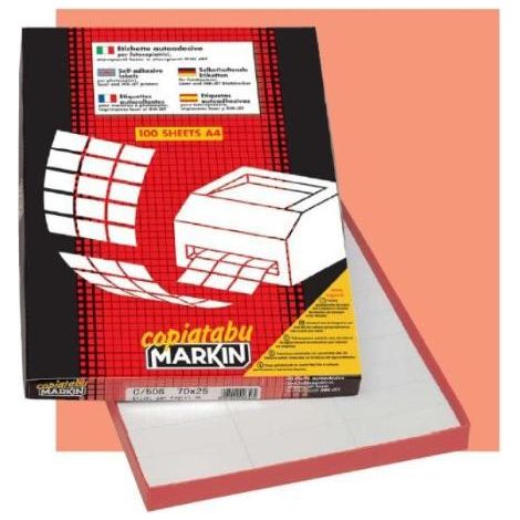 Markin 210C513 selbstklebendes Etikett Weiß 4000 Stück(e)