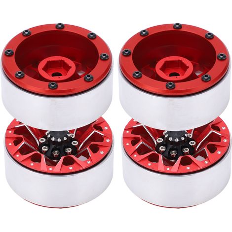 Jeu de 4 jantes en alliage 1,9 pouces pour RC SCX10 D90, pièces tuning véhicule radiocommandé 1/10 échelle (1/5)