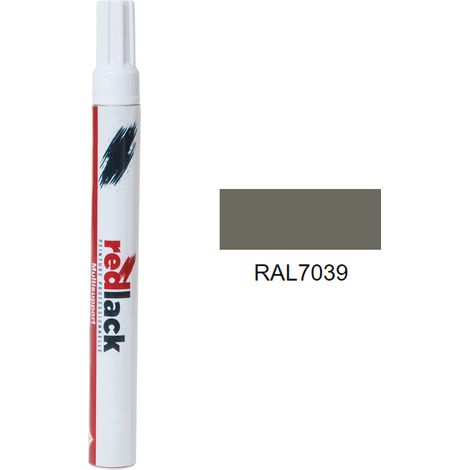 Retuschierstift 8 ml – RAL 7039 - Seidenmatt - Quarzgrau - für verschiedene Oberflächen - Redlack