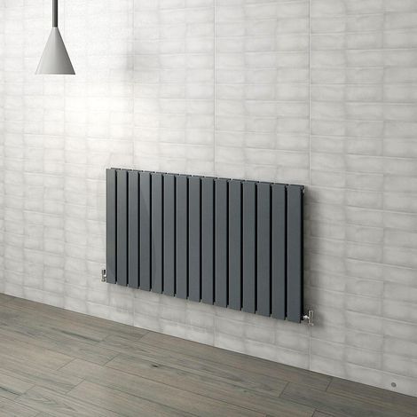 Flat Panel Radiator 600x1020mm Anthracite Double Horizontal Modern Central Heating Radiators
