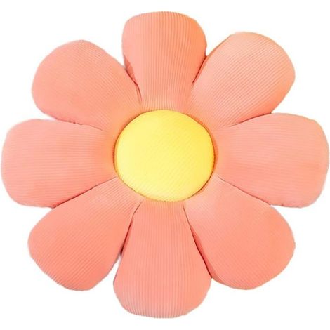40×40 cm – Dekoratives Lesekissen mit niedlichen rosa Blumen, bequemes Kissen – 16 Zoll, Dekoration für