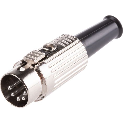 Connecteur DIN RS PRO, 5 contacts, Mâle, Montage sur câble ( Prix pour 1 )