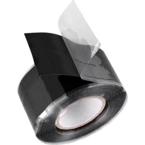 Bande auto-adhésive en silicone noire pour la réparation des (1/5)
