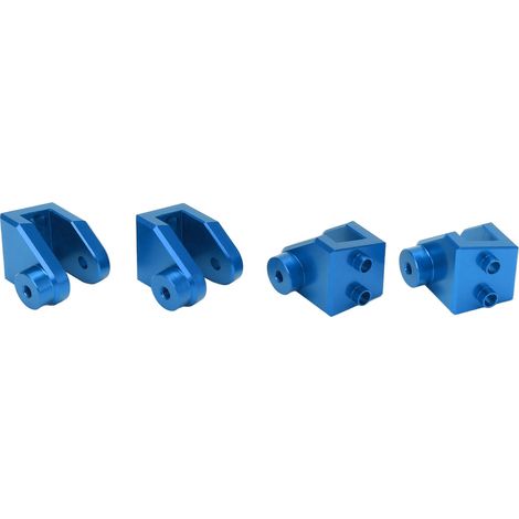 Support renforcé avant/arrière en alliage d'aluminium pour LOSI LMT 1/8, pièce de rechange pour camion monstre, haute résistance, bleu. (1/5)