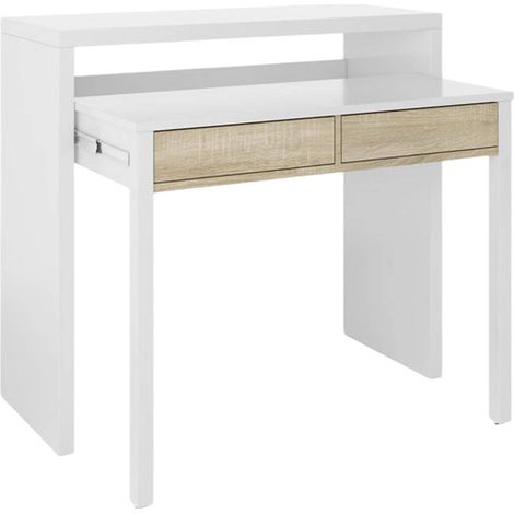 Scrivania - Bianco 36x98.5x87.5h cm (1/5)