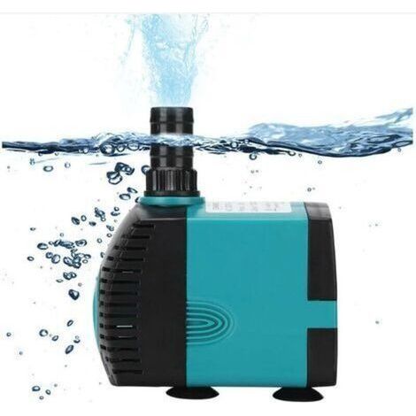 Pompe pour aquarium Pompe Submersible 800L/H 15W, Mini Pompe à Air Aquarium avec 2 Buses pour Aquarium, Fontaine de Jardin, Piscine, Fish Tank, Hydroponic Systems (1/5)