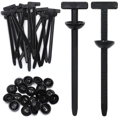 200 Pièces Serre Câbles Rivets en Nylon, Cable Tie Buckle Polyvalentes pour Réparation Automobile et Usage Quotidien (1/5)