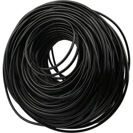 Tuyau d'irrigation goutte à goutte noir (30 mètres) de 1 à 100 m, de 3/5 mm de diamètre, pour jardin, serre, bonsaï et autres plantes.