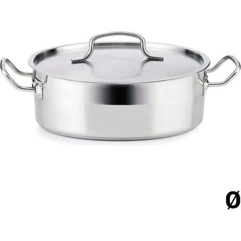 Plat à four en acier inoxydable, dimensions 24 x 6 cm, idéal pour la cuisson au four, résistant et facile à nettoyer pour la cuisine quotidienne (1/3)