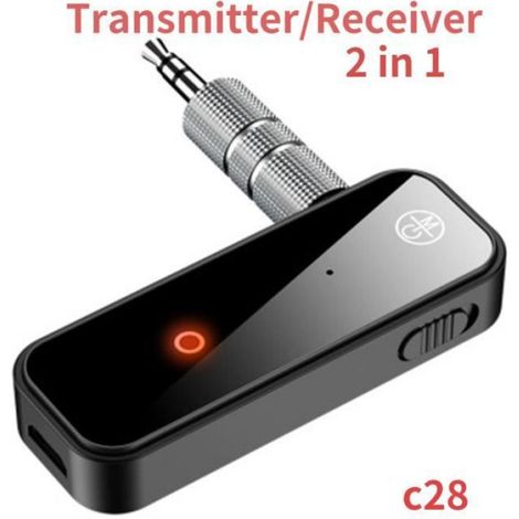 Adaptateur Bluetooth - Bluetooth 5.0 - Transmetteur Et Récepteur - Jack 3 5 Mm - Audio Aux - 1 Pièce