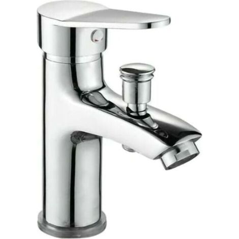 Mitigeur de douche monocommande, mitigeur eau chaude/eau froide, en alliage, avec flexible d'arrivée d'eau de 60 cm. (1/4)